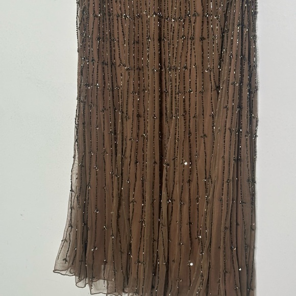 Camille La Vie beaded mesh cocktail Fariy midi dress size 6  whimsigoth - Picture 11 of 16